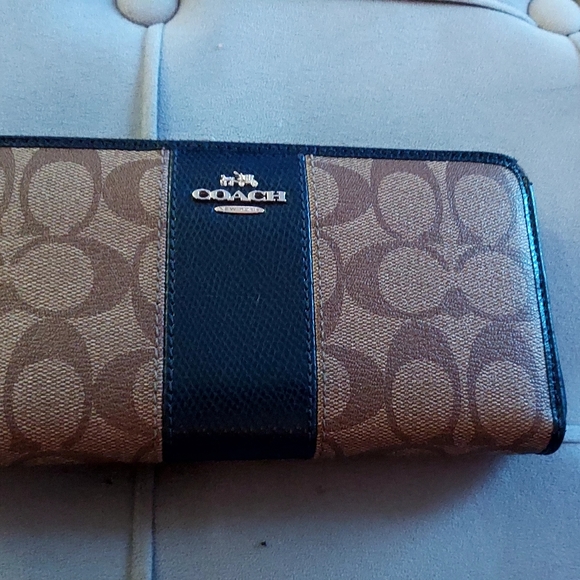 Coach Handbags - Sold! Coach Brown and Black Wallet